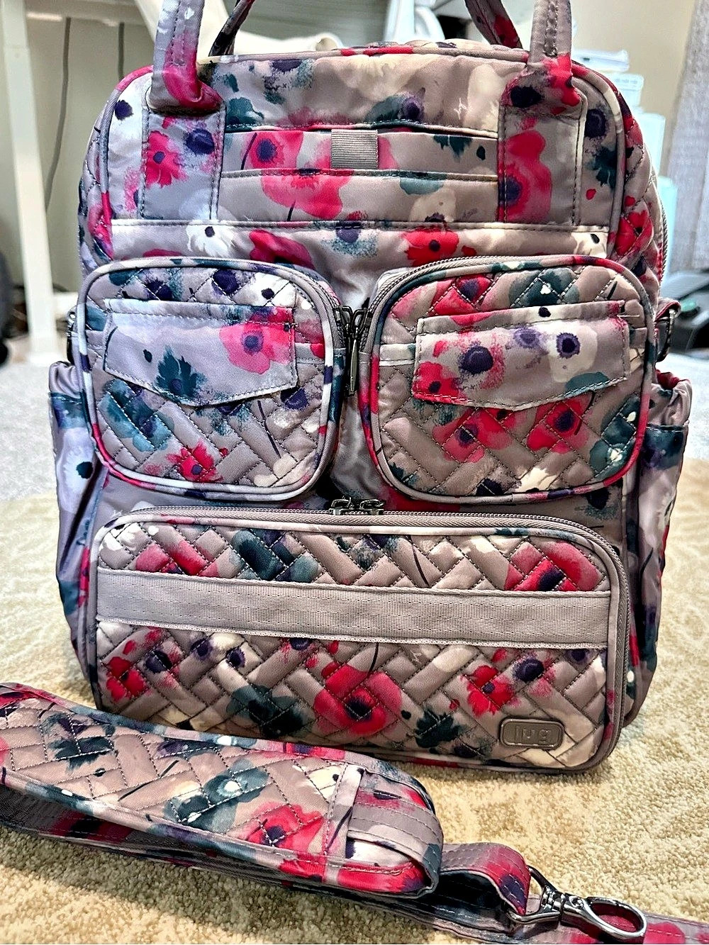 Lug Puddle Jumper Mini watercolor pearl Great condition